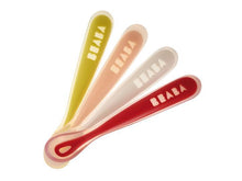 Load image into Gallery viewer, Beaba Set of 4 Ergonomic 1st-Age Silicone Spoon
