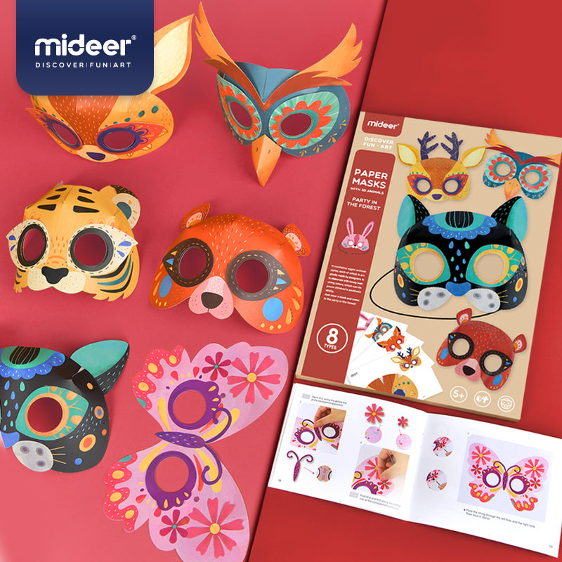 Mideer Paper Masks Party In The Forest 3D
