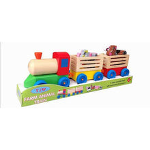 Load image into Gallery viewer, Wooden Toys Farm Animal Train

