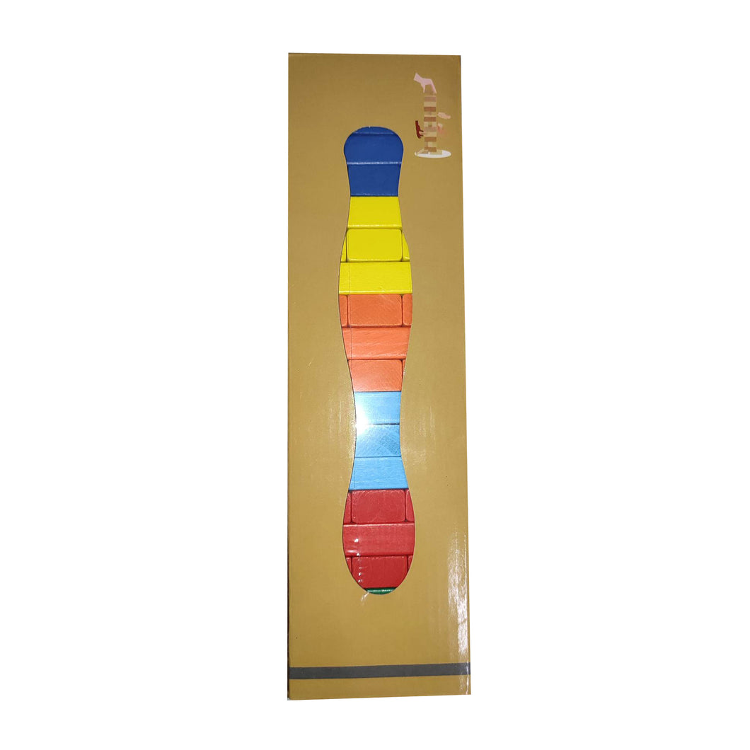 Wooden Colour Stack it, Pack it, & Go - Jengga