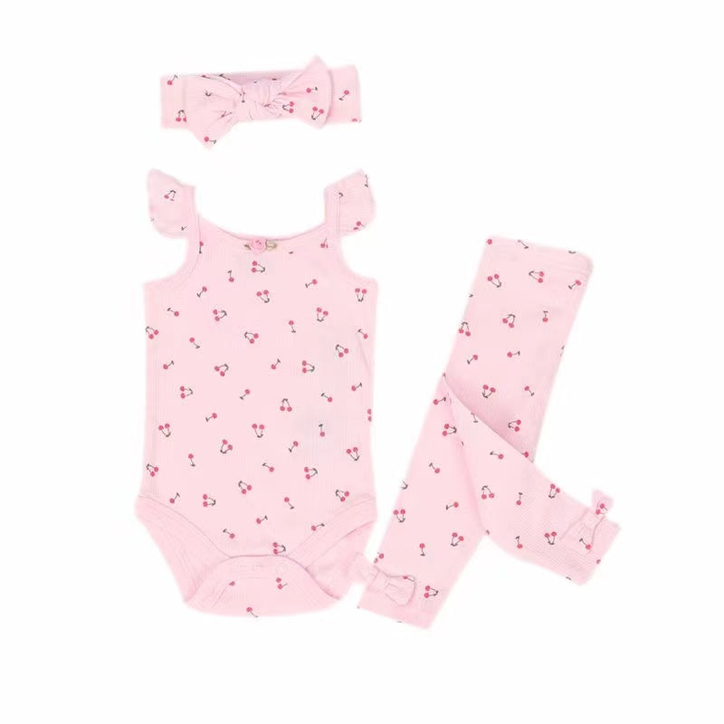Emily & Oliver 3pcs Set Headband + Vest + Trousers