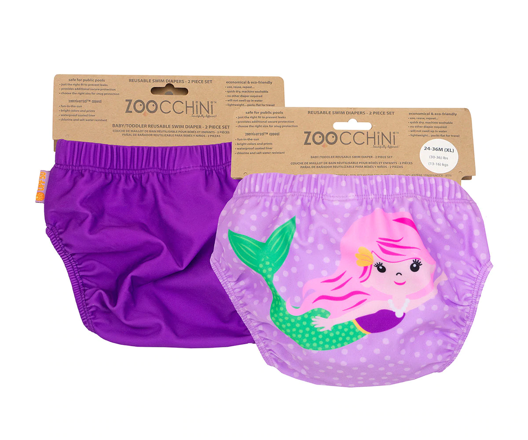Zoocchini UPF50 Reusable Swim Diaper Set of 2 (Baby/Toddler)
