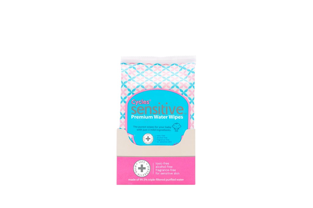 Cycles Sensitive Water Wipes