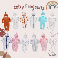 Load image into Gallery viewer, Bao Bei PH Coby Frogsuit + Matching Hat for 0-3 months
