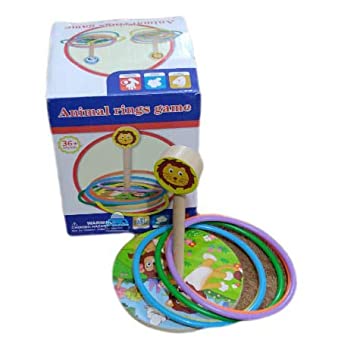 Wooden Animal Rings Game