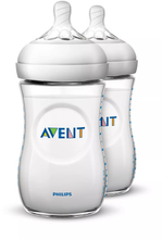 Load image into Gallery viewer, Philips Avent Natural Baby Bottle 9oz/260ml Twin Pack
