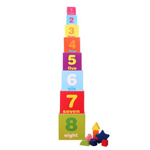 Load image into Gallery viewer, Wooden - Nesting Stacking and Shapes Sorting Blocks
