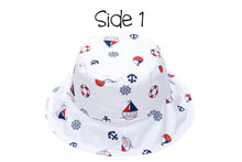 Load image into Gallery viewer, Flap Jack Kids - Reversible Baby &amp; Kids Patterned Sun Hat
