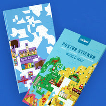 Load image into Gallery viewer, Mideer Poster Sticker World Map
