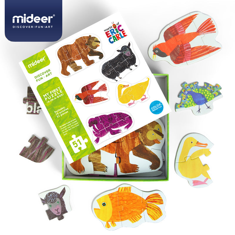 Mideer My First Puzzle 10-in-a-box