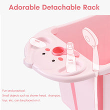 Load image into Gallery viewer, Bunny Bubbles Baby Co Large Foldable Baby Tub
