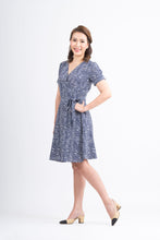 Load image into Gallery viewer, Mome - Freda Dress Printed Blue Design
