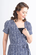 Load image into Gallery viewer, Mome - Freda Dress Printed Blue Design
