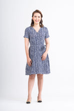 Load image into Gallery viewer, Mome - Freda Dress Printed Blue Design
