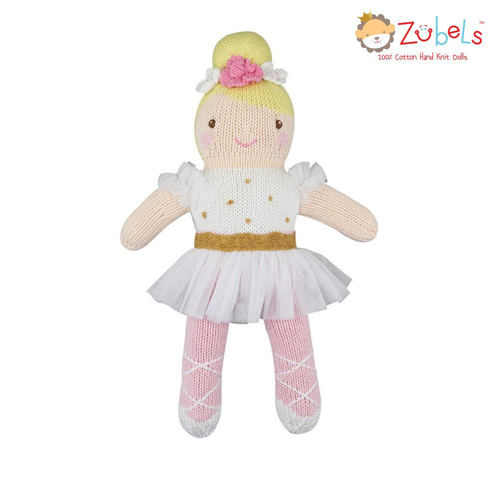 Zubel Handknit Cotton Dolls -  Blakely the Ballerina