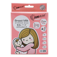 Load image into Gallery viewer, Sunmum Breast Milk Storage Bags 8oz 20&#39;s
