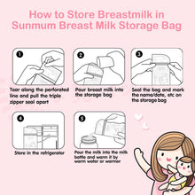 Load image into Gallery viewer, Sunmum Breast Milk Storage Bags 8oz 20&#39;s
