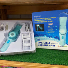 Load image into Gallery viewer, Babymate Washable Electric Kids Hair Clipper with Vacuum Hair Function
