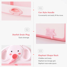 Load image into Gallery viewer, Bunny Bubbles Baby Co Large Foldable Baby Tub
