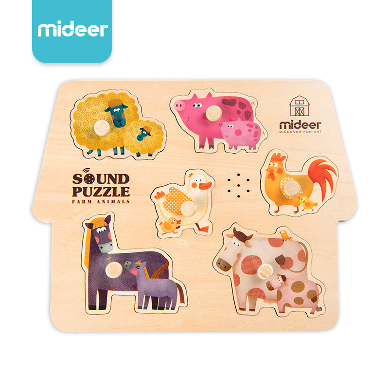 Mideer Sound Puzzle Farm Animals (No Return, No Exchange)