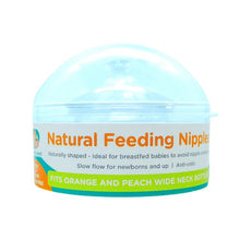 Load image into Gallery viewer, Orange and Peach Feeding Nipples Fits for Wide Neck Bottles
