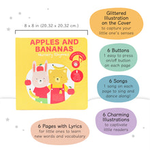 Load image into Gallery viewer, Cali&#39;s Books Apples and Bananas Nursery Rhymes
