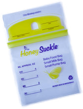 Load image into Gallery viewer, Honeysuckle Breastmilk Storage/ Baby Food Bags 4oz 25s
