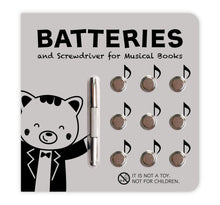 Load image into Gallery viewer, Cali&#39;s Books Battery Kit (With Screwdriver) for Musical Books
