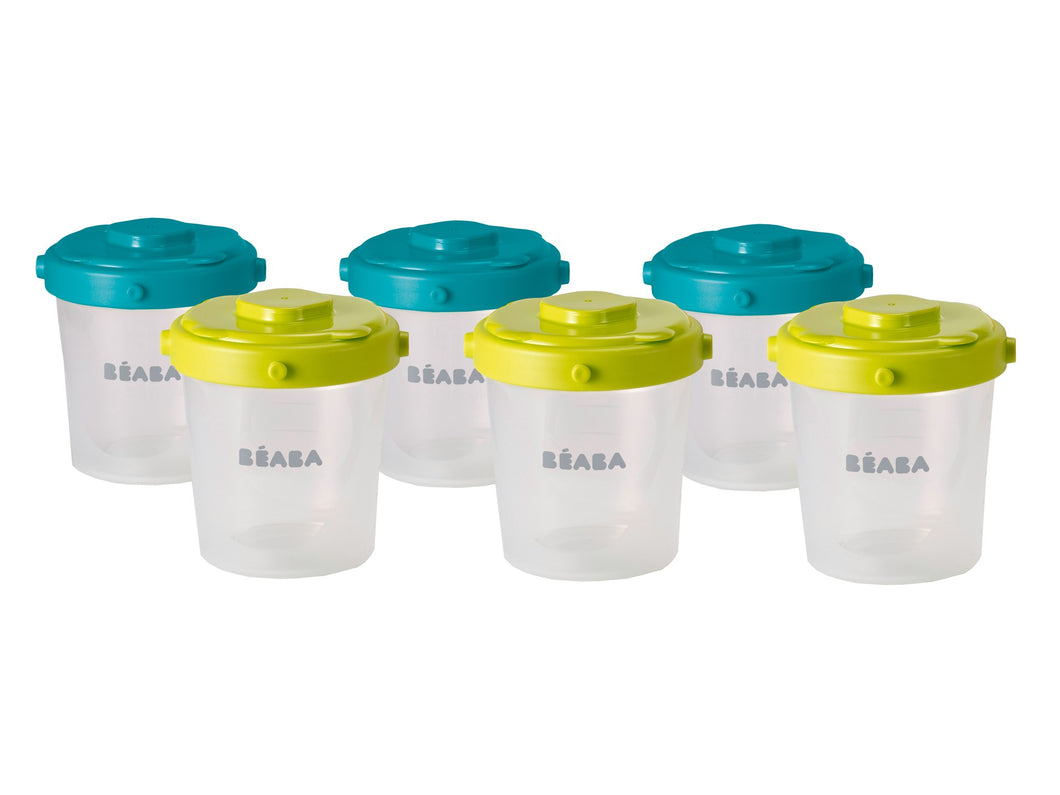 Beaba Set of 6 Clip Portions - 2nd age - 200 ml