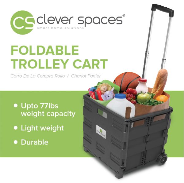 Clever Spaces Foldable Trolley Cart