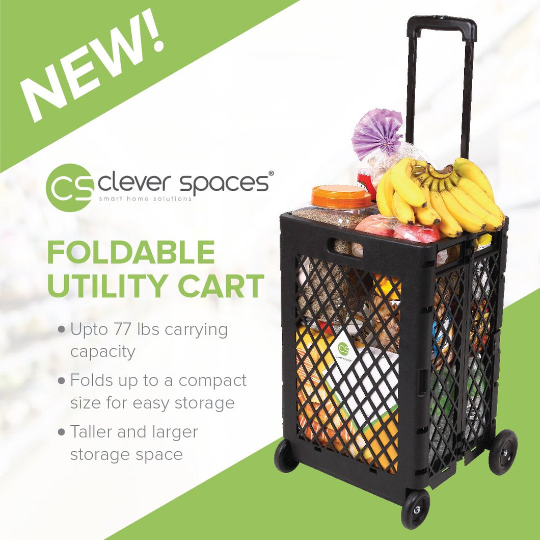 Clever Spaces Foldable Utility Cart (Tall)