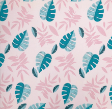 Load image into Gallery viewer, Play with Pieces - Pink Leaf/Geo Play Mat
