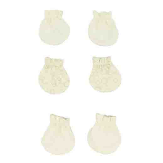 St. Patrick Newborn 3 Pairs Organic Mittens Set