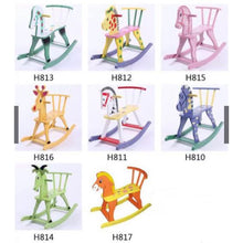Load image into Gallery viewer, Wooden Rocking Horse
