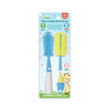 Load image into Gallery viewer, Tiny Buds Baby Naturals Silicone Baby Bottle Brush
