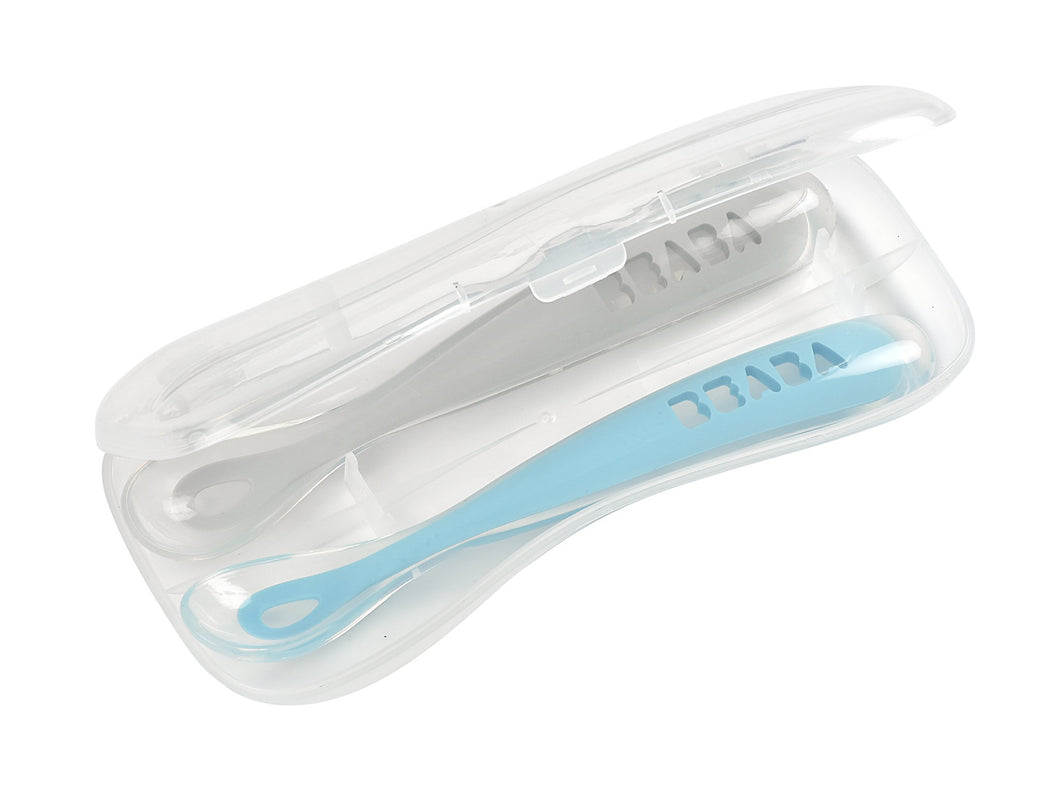 Beaba 1st-Age Silicone Spoons - Cased