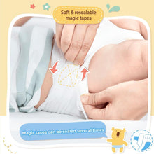 Load image into Gallery viewer, Baby Moby Chlorine Free Tape Diapers (New Born Size 0-5kgs) - 42 pcs
