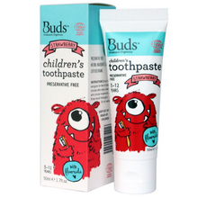 Load image into Gallery viewer, Buds Children’s Toothpaste With Fluoride (3-12 years old)
