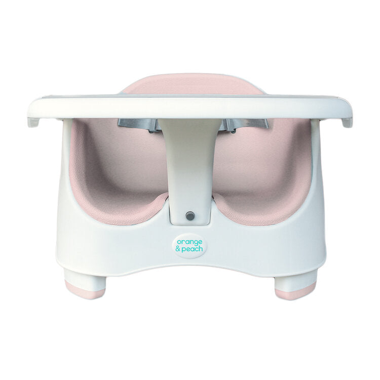 Orange and Peach Premium Booster Seat and Travel High Chair