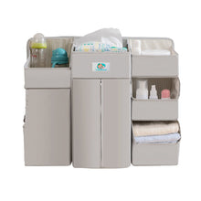 Load image into Gallery viewer, Orange and Peach Premium Crib Organizer or Baby Diaper Caddy
