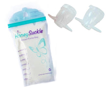 Load image into Gallery viewer, Honeysuckle Breast Pump Bags 6oz 25s
