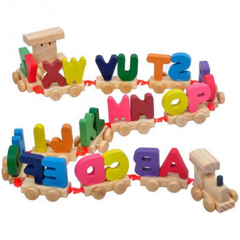 Wooden - Digital Train Alphabet