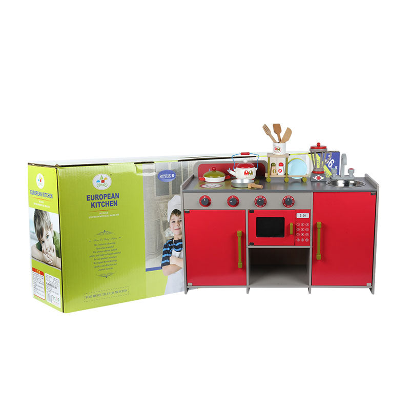 Wooden European Kitchen House Play