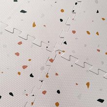 Load image into Gallery viewer, Olive &amp; Cloud Terrazzo Puzzle Mats

