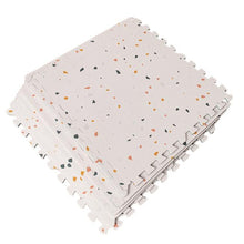 Load image into Gallery viewer, Olive &amp; Cloud Terrazzo Puzzle Mats
