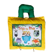 Load image into Gallery viewer, Trip to the Zoo Cloth Book
