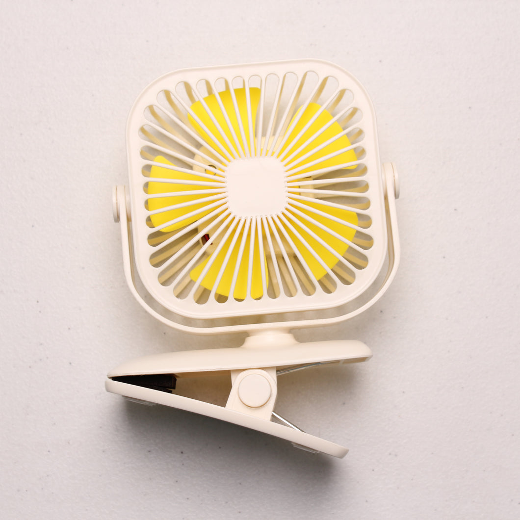 Clip on Fan - Yase Rechargeable Square
