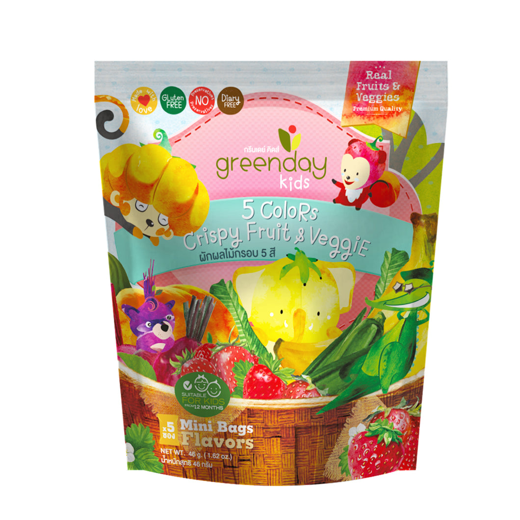 Greenday 5 Colors Crispy Fruit & Veggie