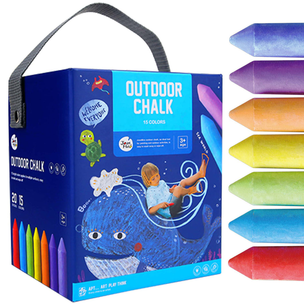 Joan Miro Outdoor Chalk - 15 colors 20 pieces set