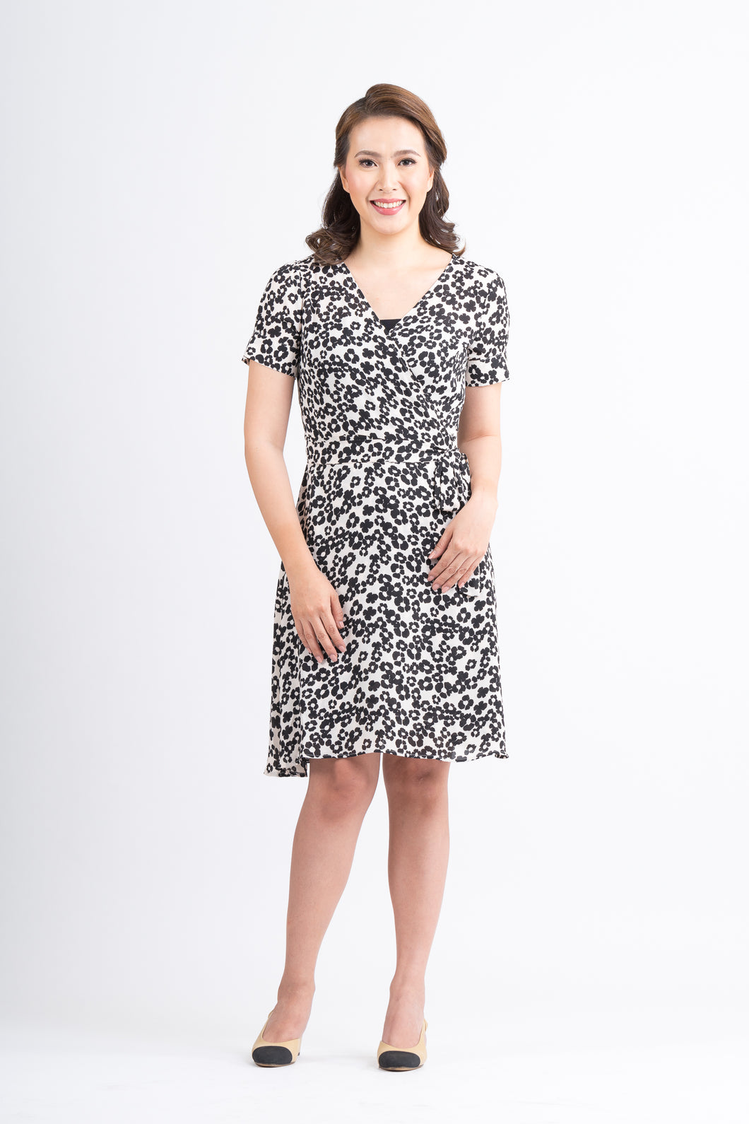 Mome - Nicole Dress Small Floral Cream